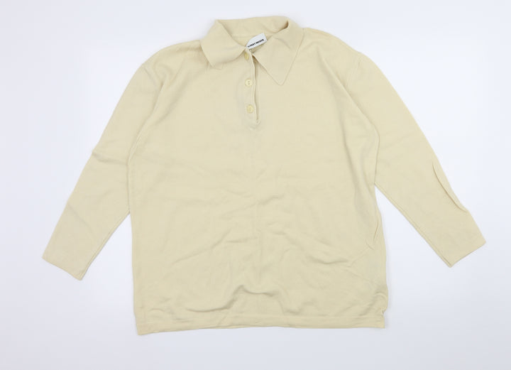 Gerry Weber Womens Yellow Knit Pullover Jumper Size 18