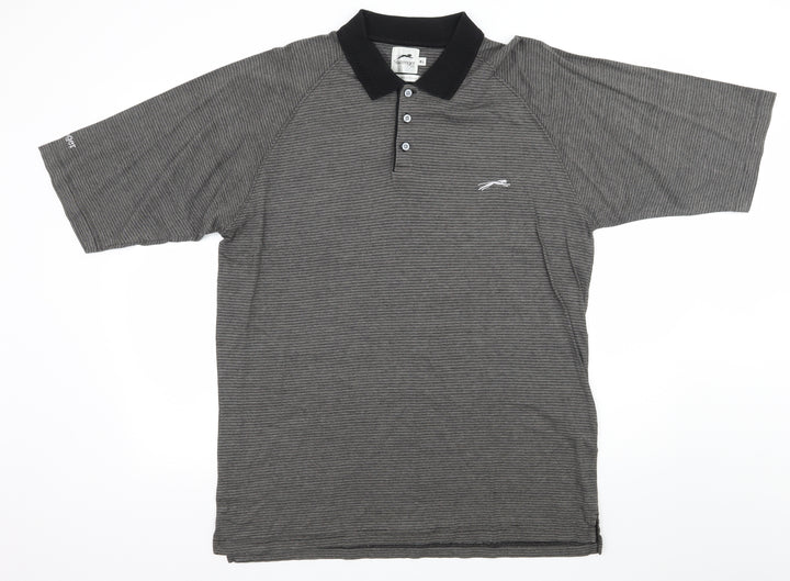 Slazenger Mens Green Jersey Polo Size XL