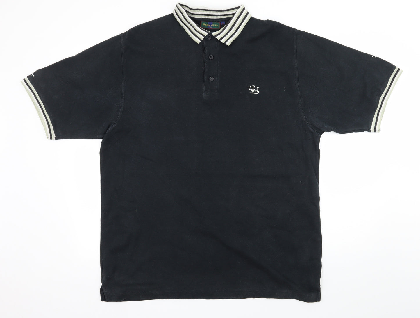 Glenmuir Mens Black  Jersey  Polo Size XL