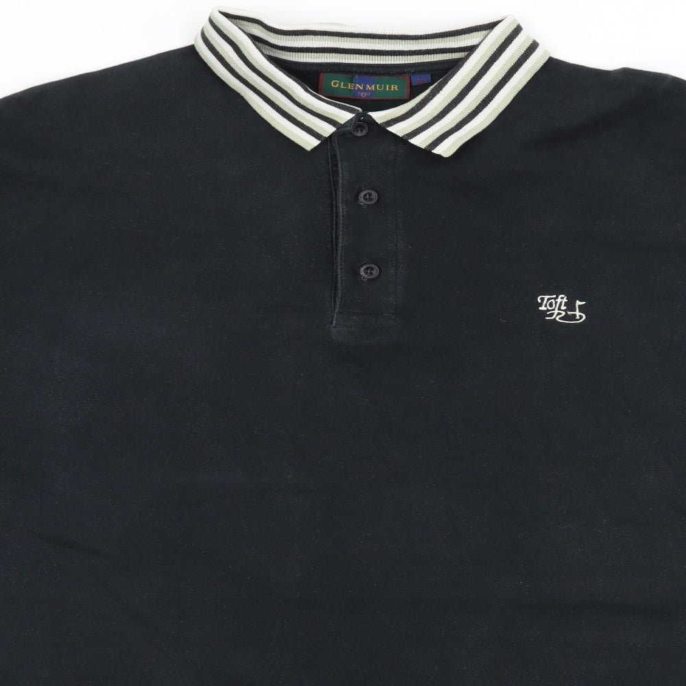 Glenmuir Mens Black  Jersey  Polo Size XL