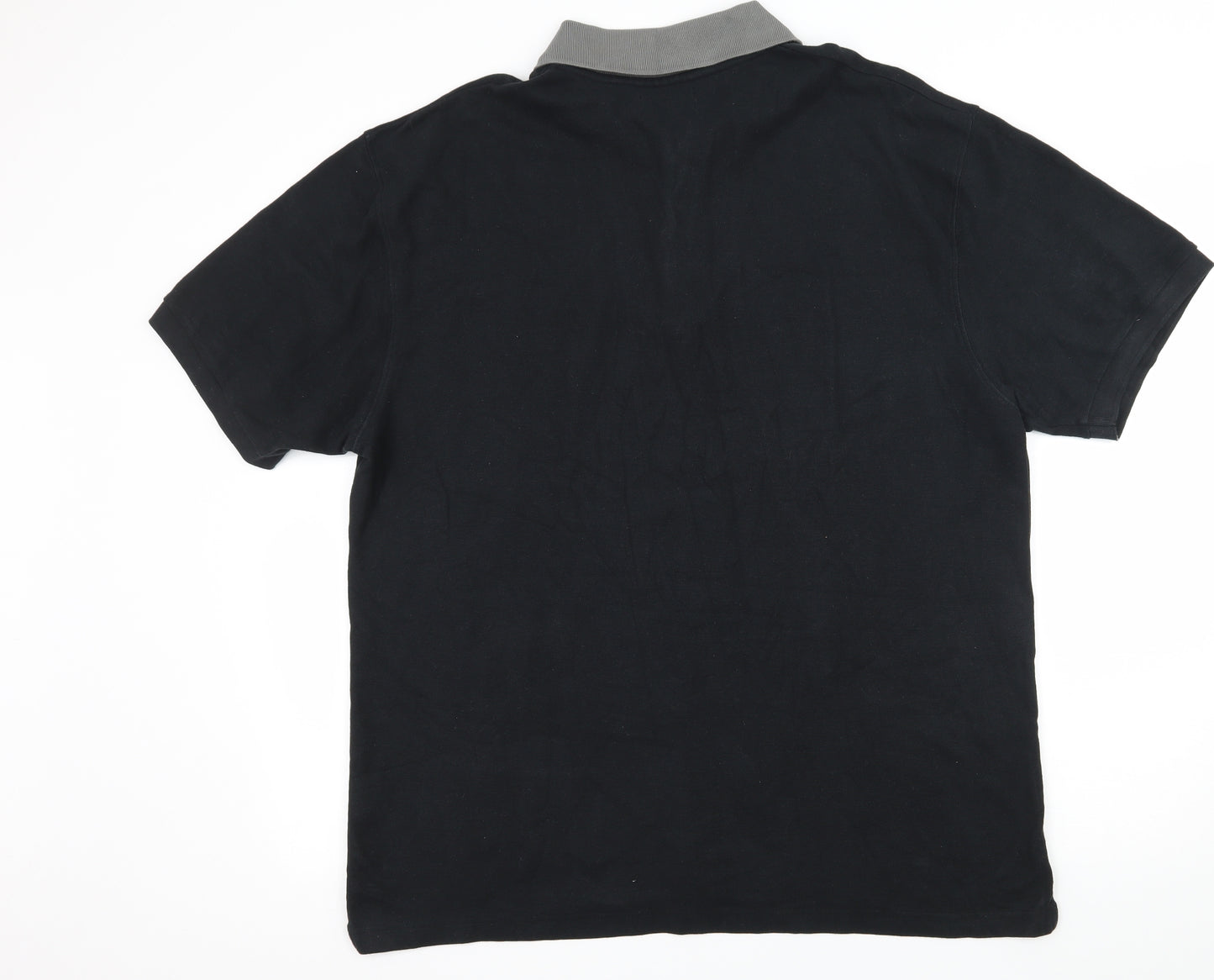 Lincoln Mens Black  Jersey  Polo Size XL