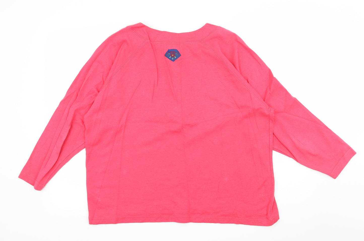 Tutto Womens Pink  Jersey Basic T-Shirt Size L