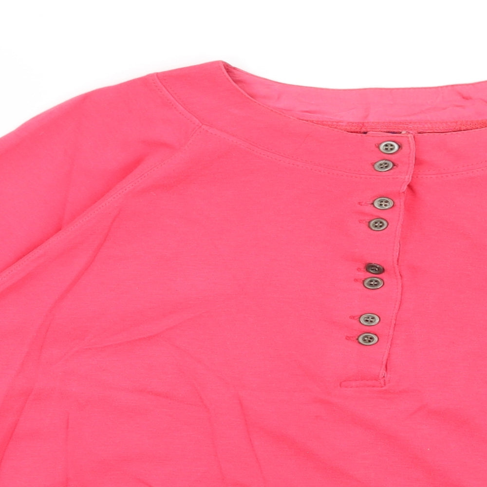 Tutto Womens Pink  Jersey Basic T-Shirt Size L