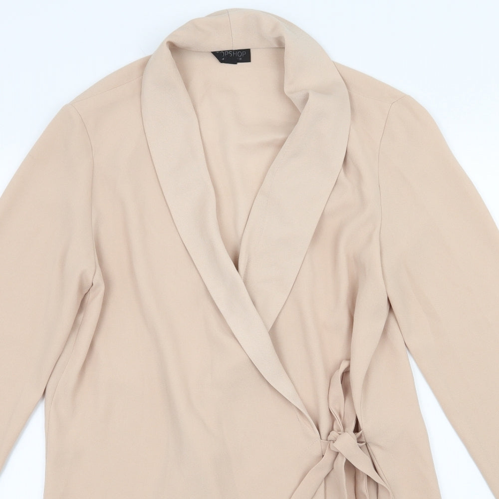 Topshop Womens Beige   Jacket  Size 10