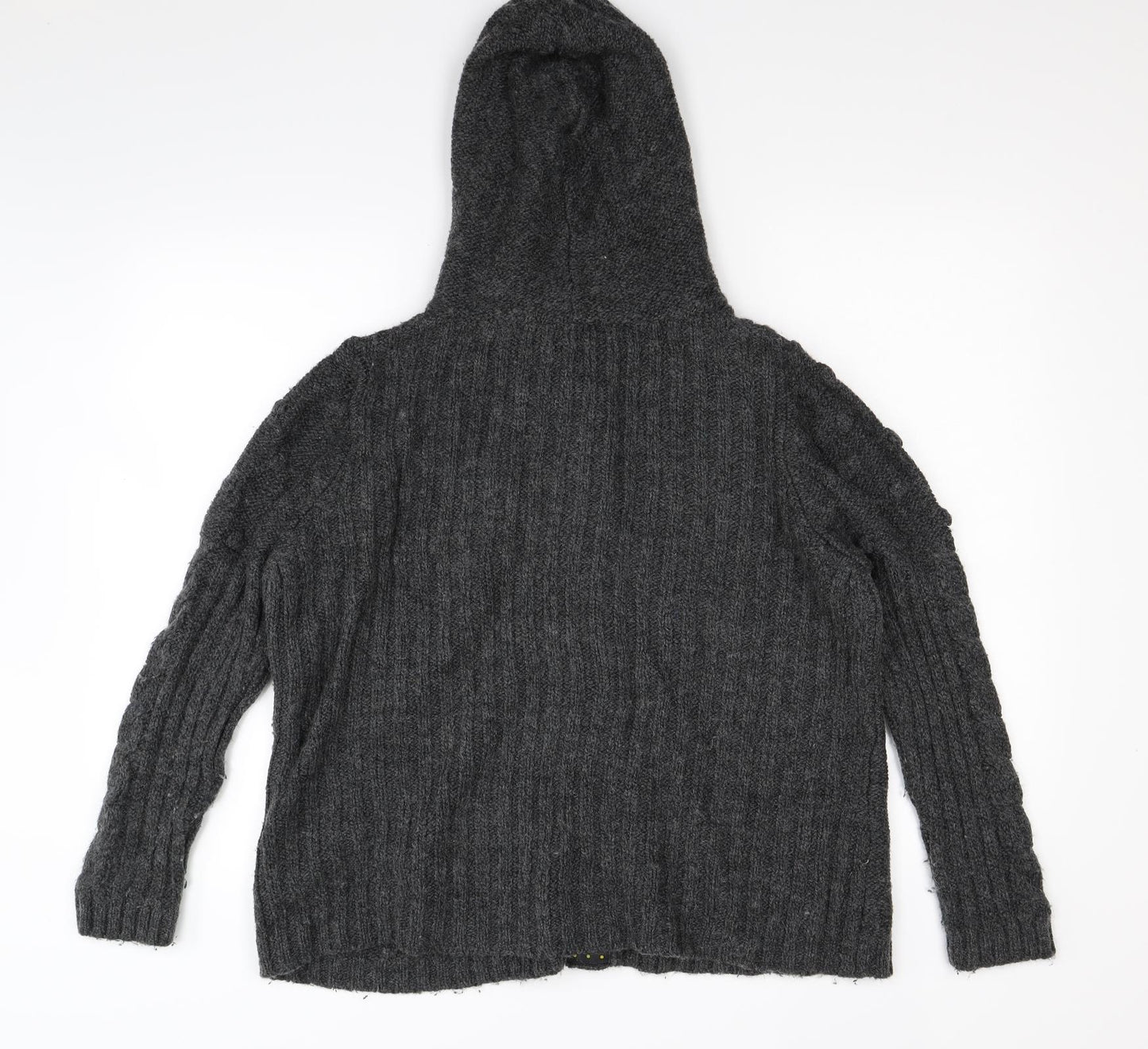 peruna Womens Grey  Knit Cardigan Jumper Size L