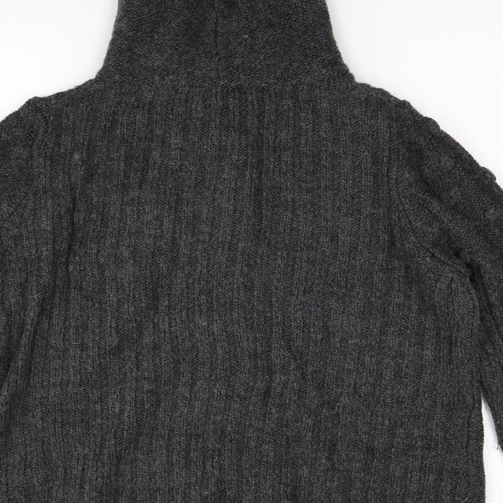 peruna Womens Grey  Knit Cardigan Jumper Size L