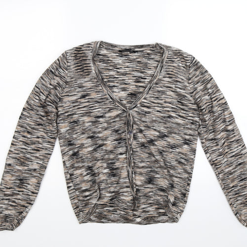 Monoprix Womens Brown  Knit Cardigan Jumper Size S