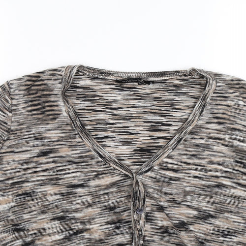 Monoprix Womens Brown  Knit Cardigan Jumper Size S