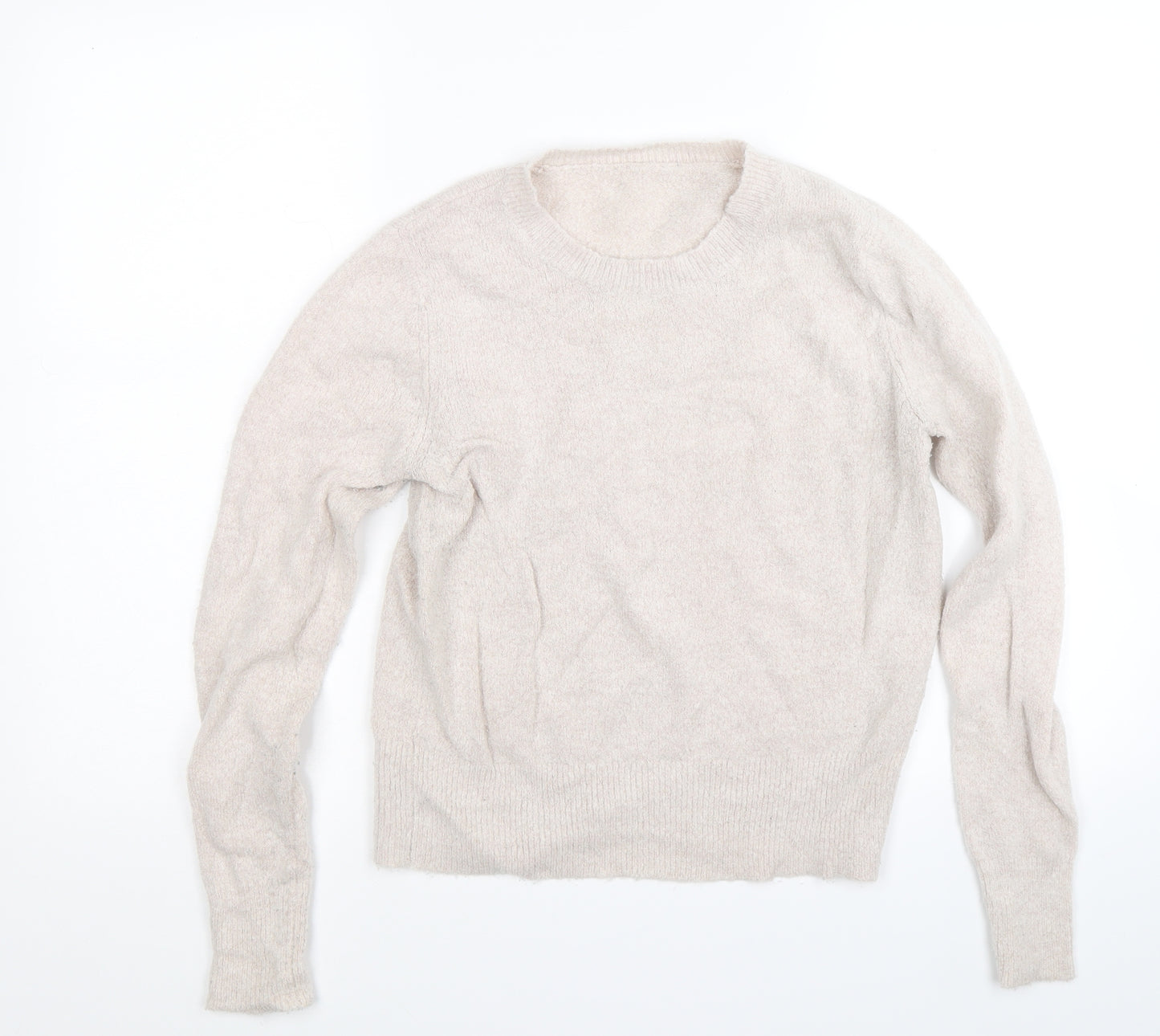 Preworn Womens Beige  Knit Pullover Jumper Size S