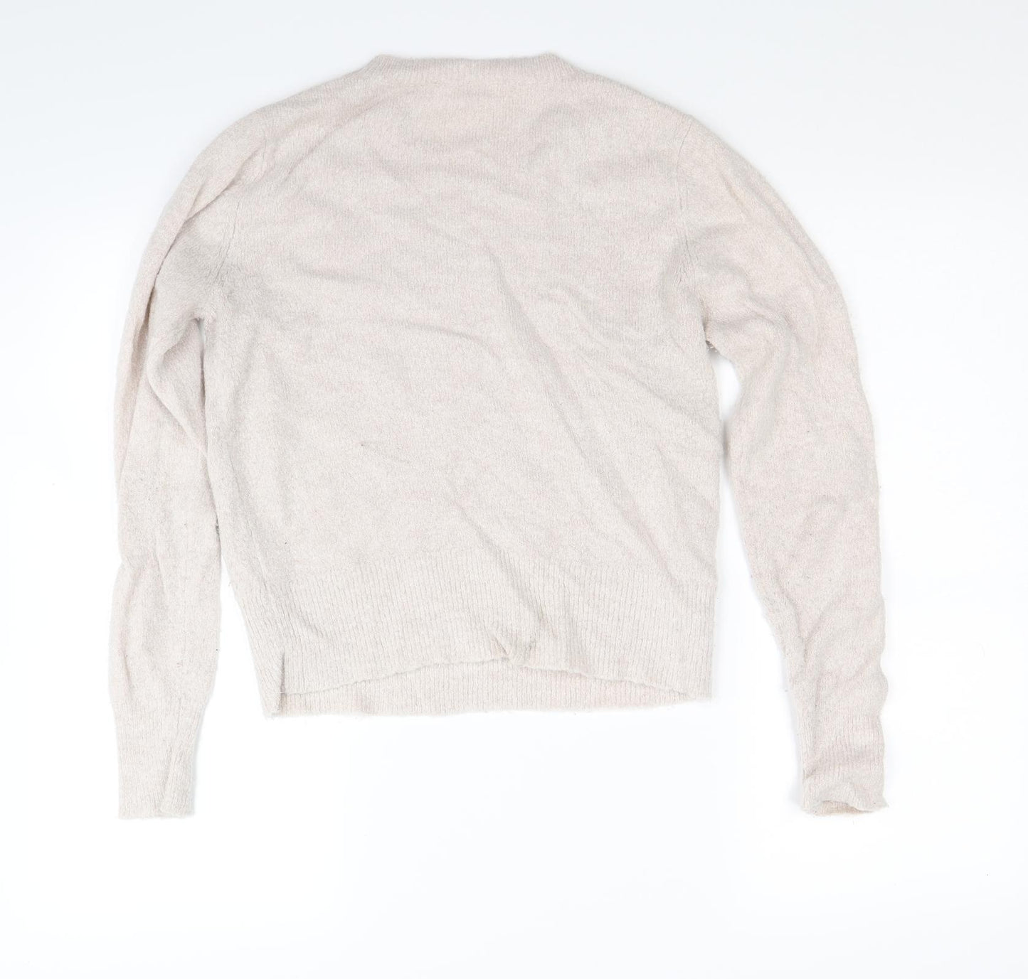 Preworn Womens Beige  Knit Pullover Jumper Size S
