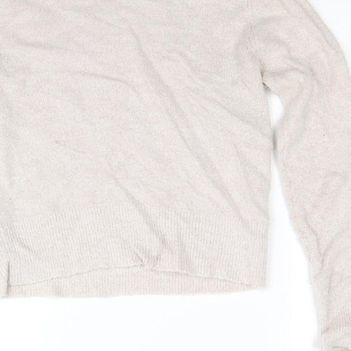 Preworn Womens Beige  Knit Pullover Jumper Size S