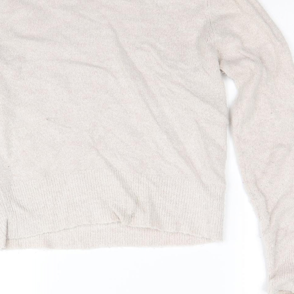 Preworn Womens Beige  Knit Pullover Jumper Size S