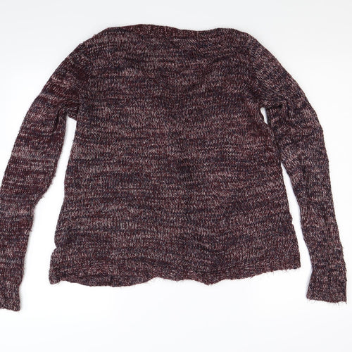 Miso Womens Red  Knit Cardigan Jumper Size M