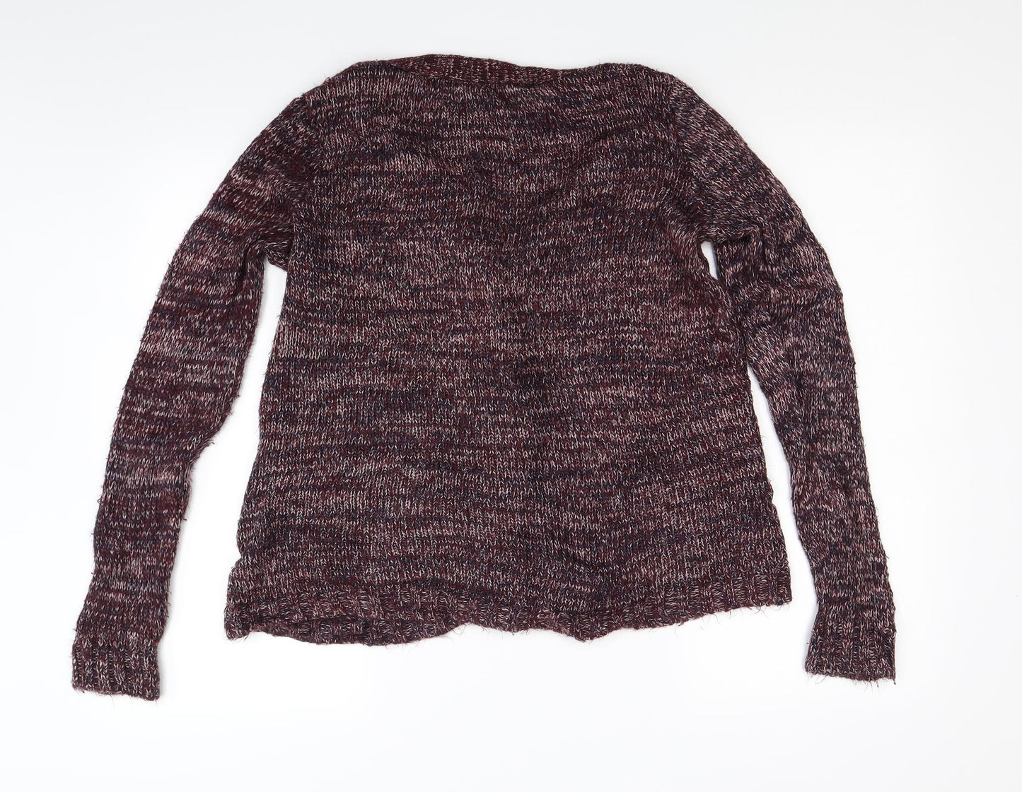 Miso Womens Red  Knit Cardigan Jumper Size M