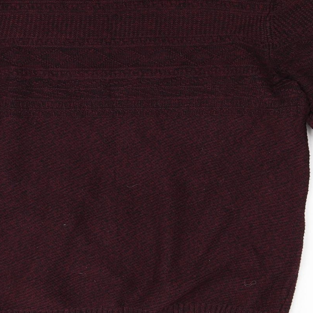 Preworn Mens Red  Knit Pullover Jumper Size S