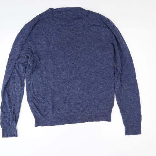 Ceader wood state Mens Blue  Knit Pullover Jumper Size L