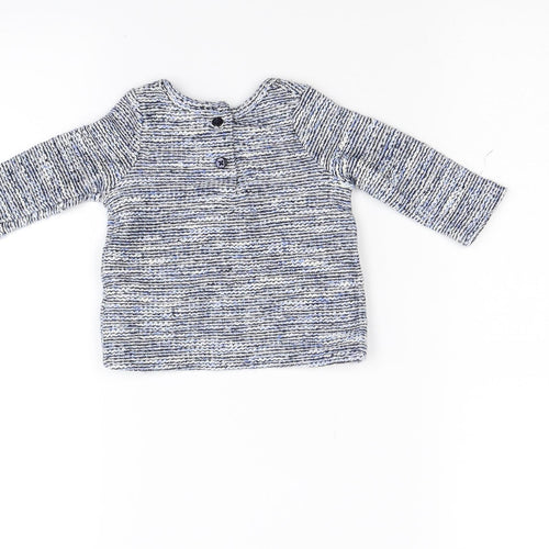 Primark Baby Blue  Knit Pullover Jumper Size 0-3 Months  - Loverly