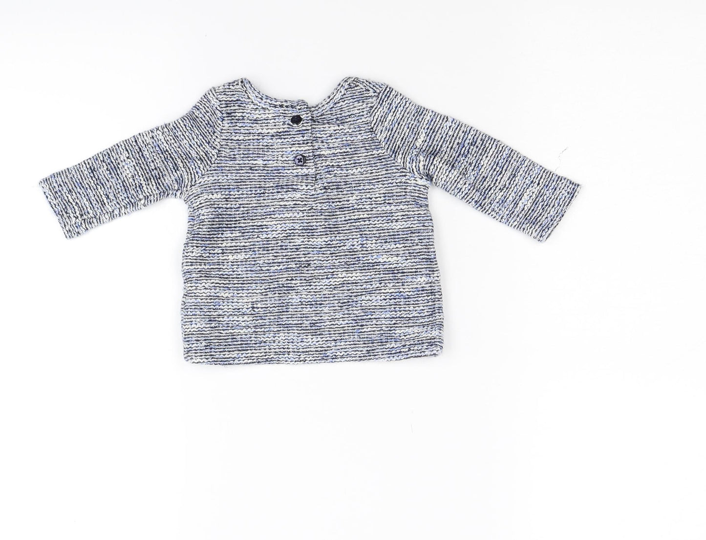 Primark Baby Blue  Knit Pullover Jumper Size 0-3 Months  - Loverly