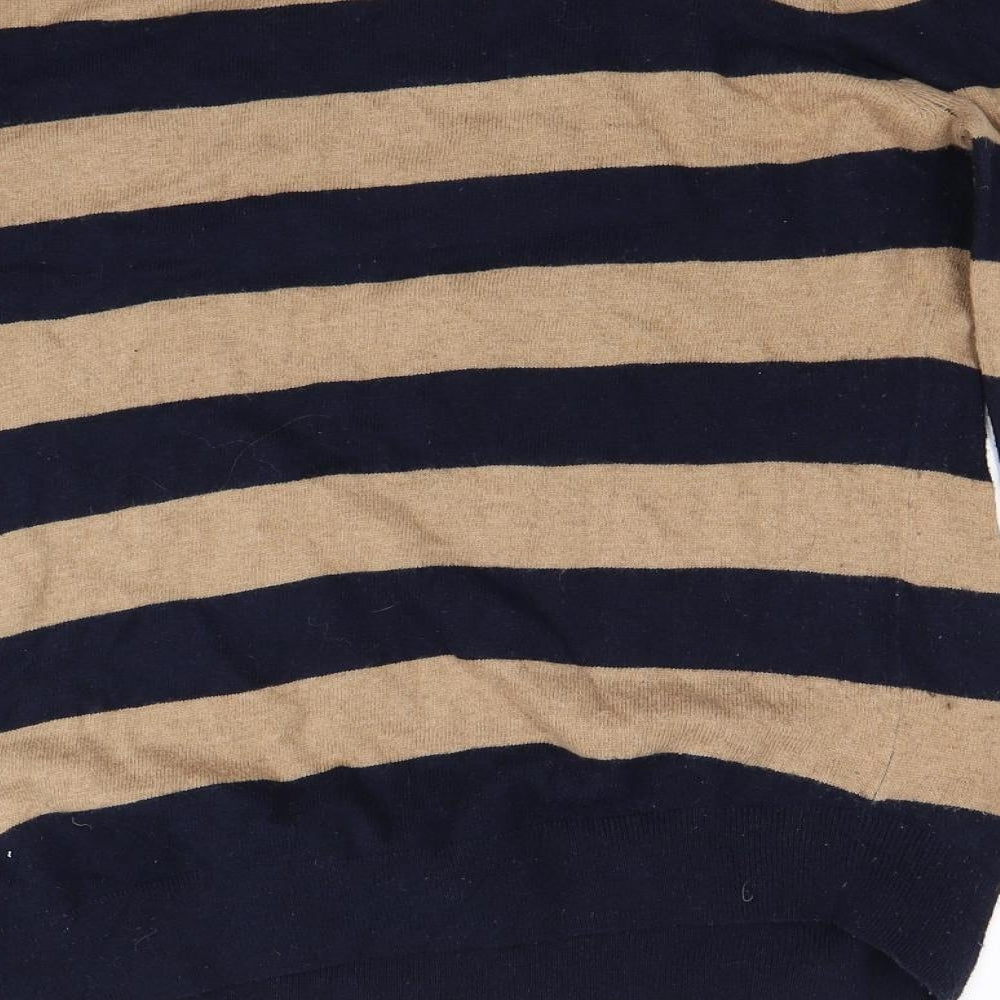 Joules Womens Brown Striped  Pullover Jumper Size 18  - Fox print