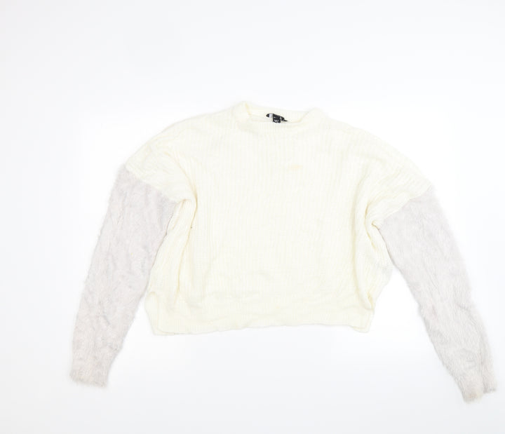 New Look Girls Beige Pullover Jumper Size 14 Years