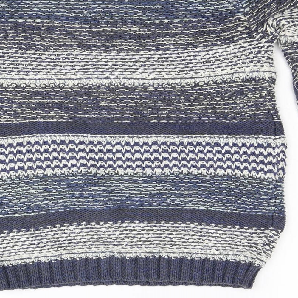 Fat Face Womens Blue Striped  Pullover Jumper Size 10