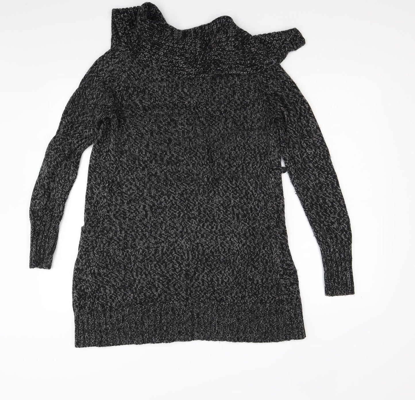F&F Womens Black  Knit Cardigan Jumper Size 8