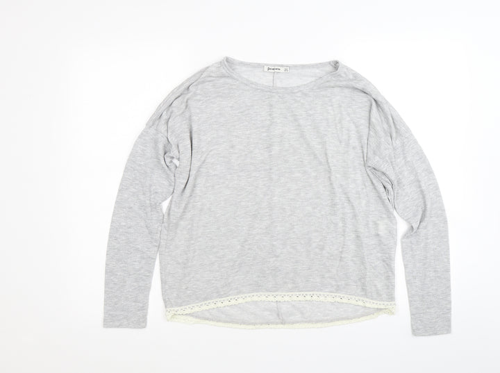 Stradivarius Womens Grey Pullover Jumper Size M