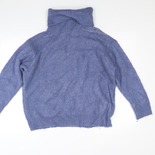 Zara Womens Blue  Knit Pullover Jumper Size S