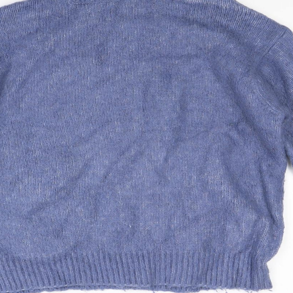 Zara Womens Blue  Knit Pullover Jumper Size S