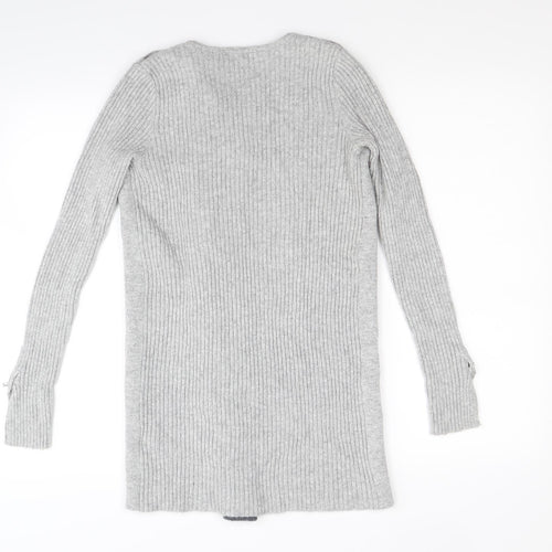 Star Womens Grey   Full Zip Jumper Size 8