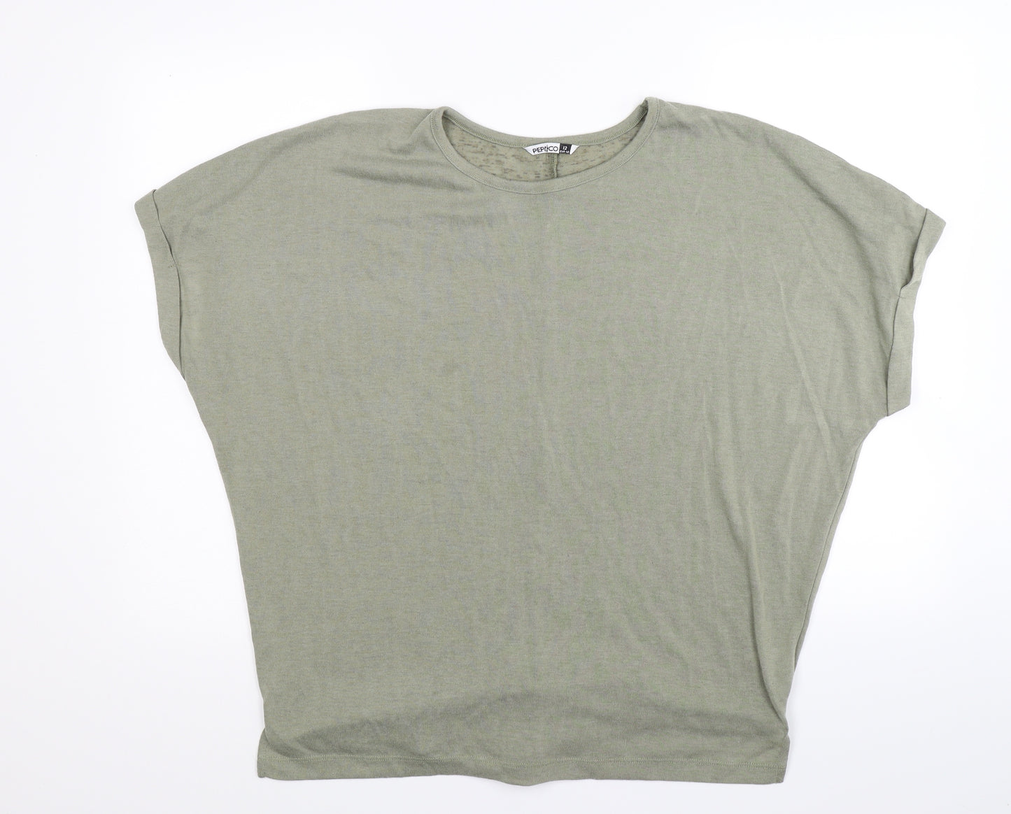 Pep&co Womens Green  Knit Vest Jumper Size 12
