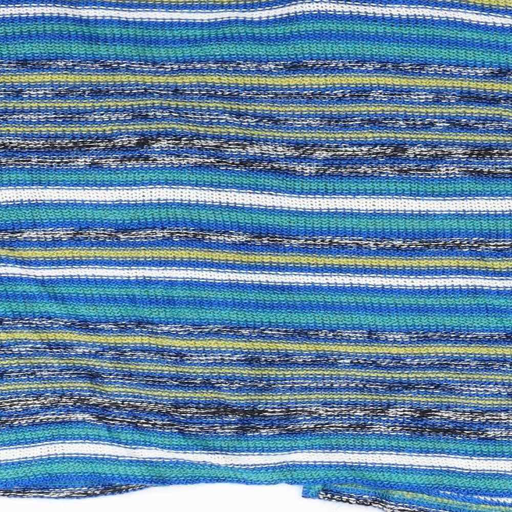 peruna Womens Blue Striped Knit Cardigan Jumper Size XL