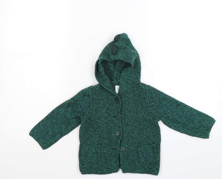 Gap Girls Green Cardigan Hoodie Size 2 Years