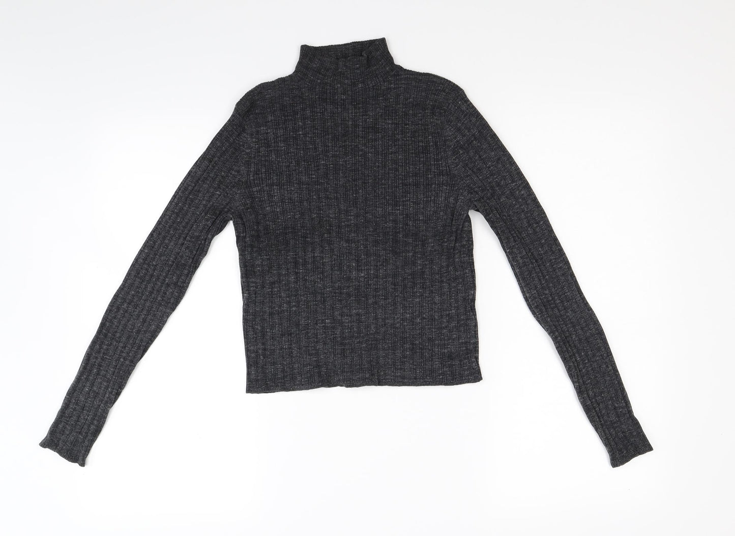 New Look Womens Grey  Knit Pullover Jumper Size 12