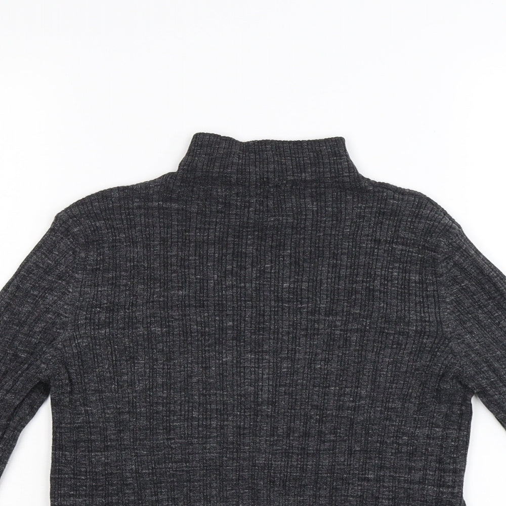 New Look Womens Grey  Knit Pullover Jumper Size 12