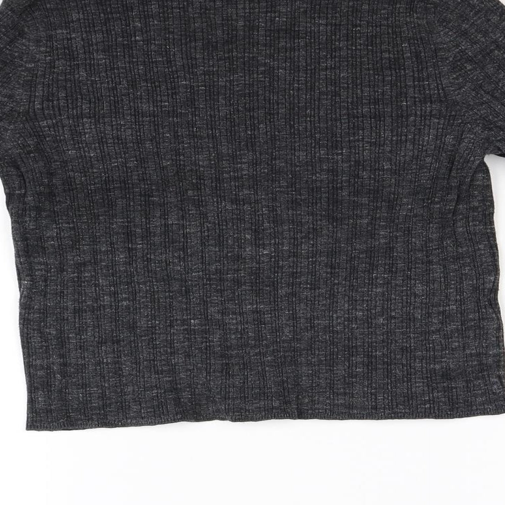 New Look Womens Grey  Knit Pullover Jumper Size 12