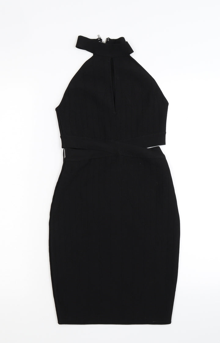 Preworn Womens Black Bodycon Size XS