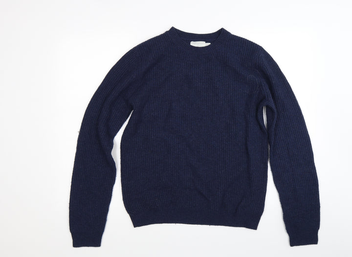 Topman Mens Blue Knit Pullover Jumper Size S