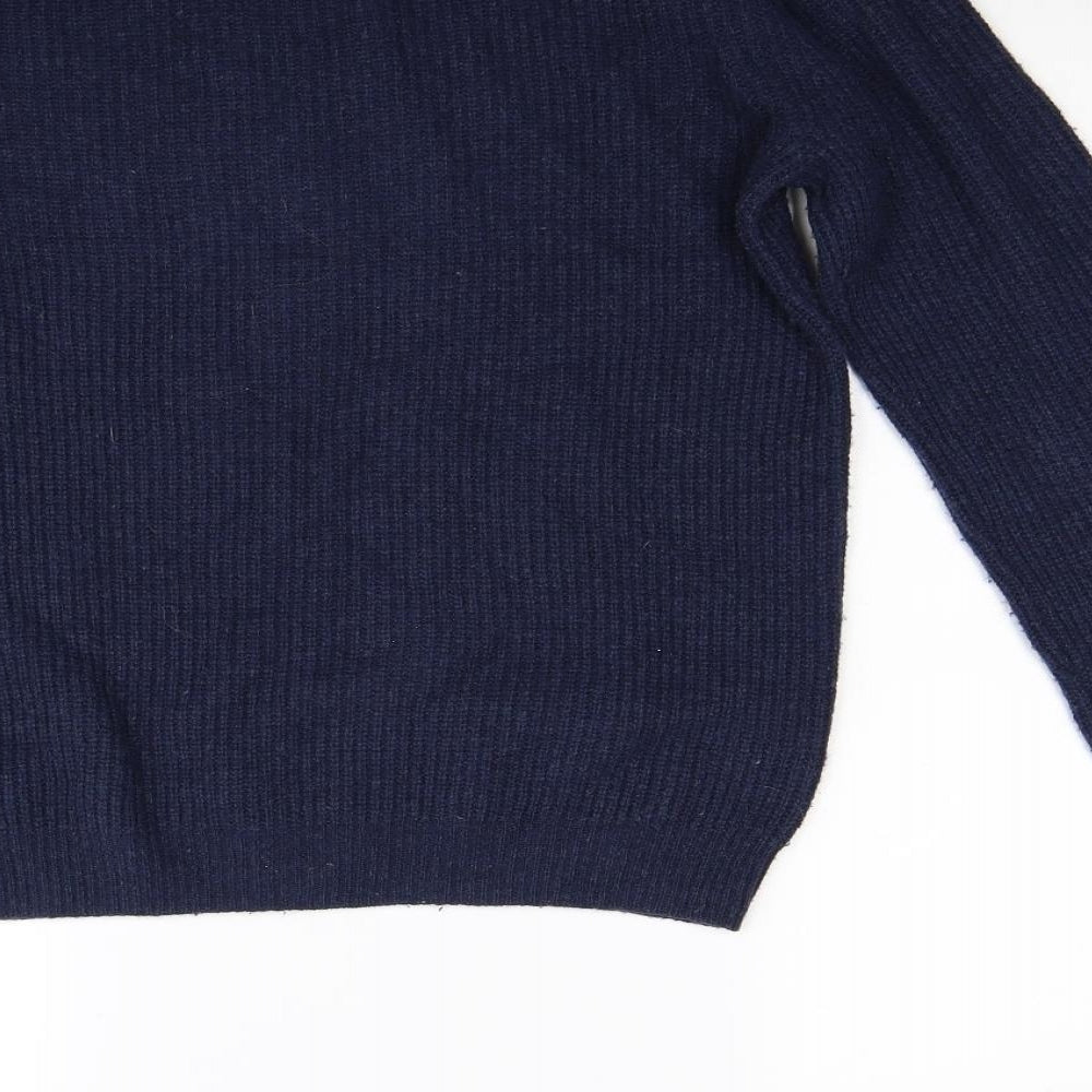 Topman Mens Blue  Knit Pullover Jumper Size S