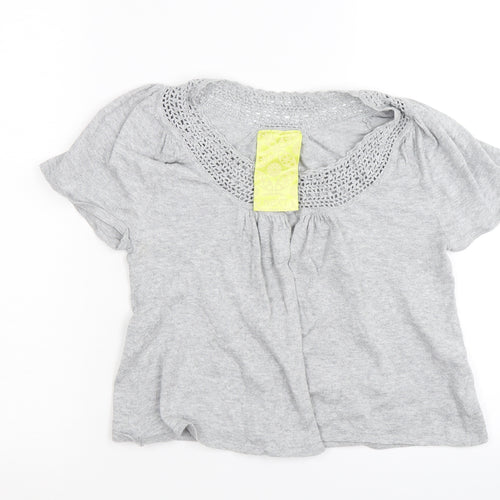 NEXT Womens Grey   Wrap Jumper Size 8