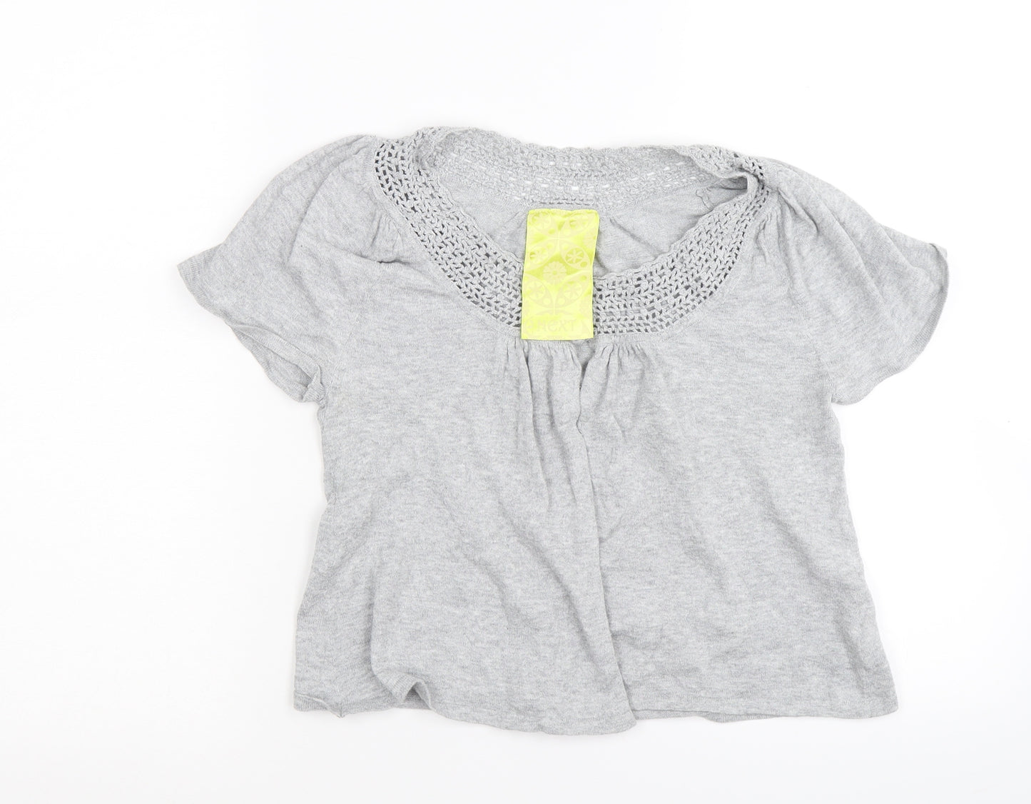 NEXT Womens Grey   Wrap Jumper Size 8