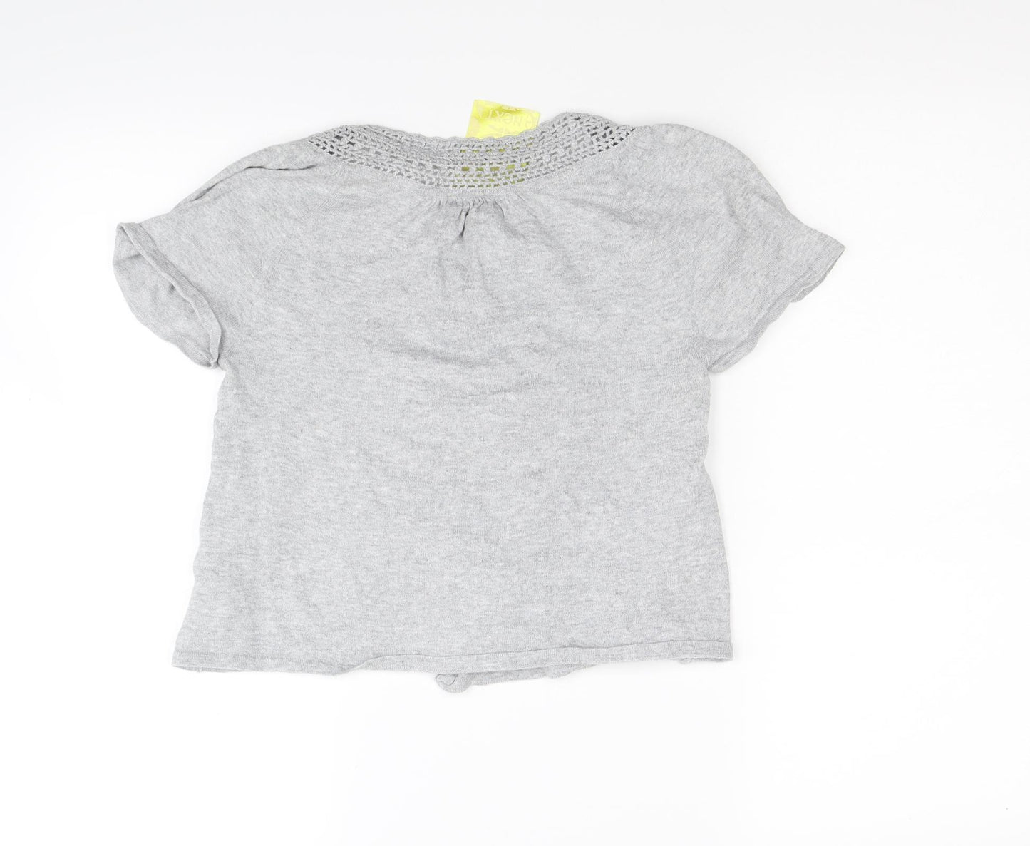 NEXT Womens Grey   Wrap Jumper Size 8