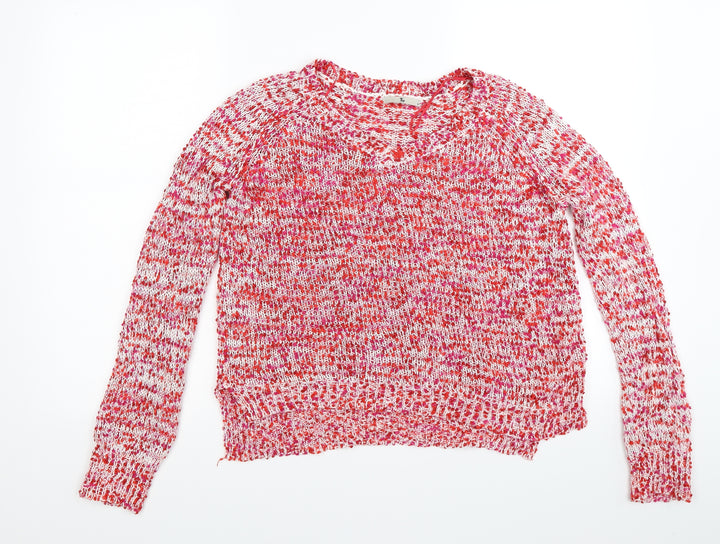 TU Womens Red Knit Pullover Jumper Size 8
