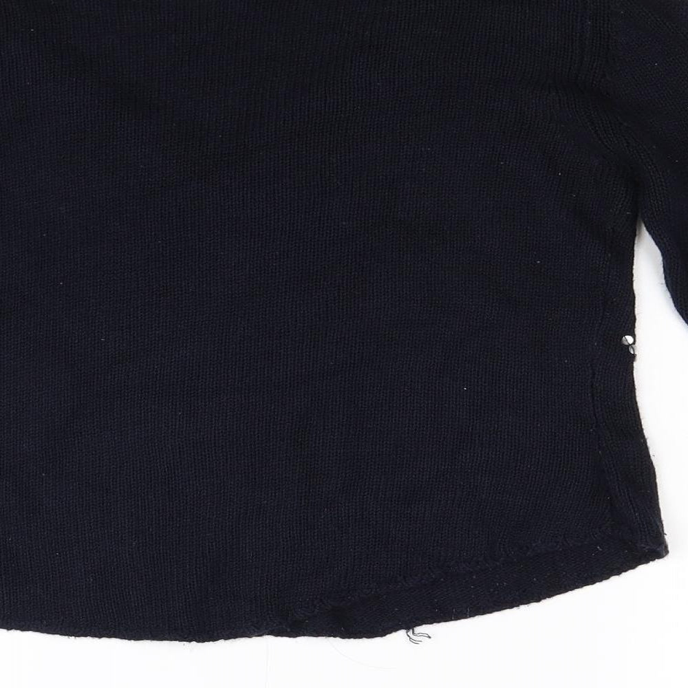 Alterna Womens Blue  Knit Pullover Jumper Size XS