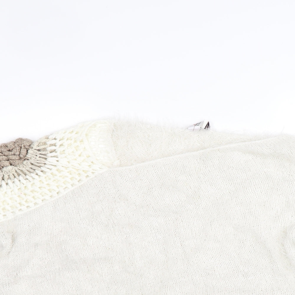 Tesini Womens White   Pullover Jumper Size 20