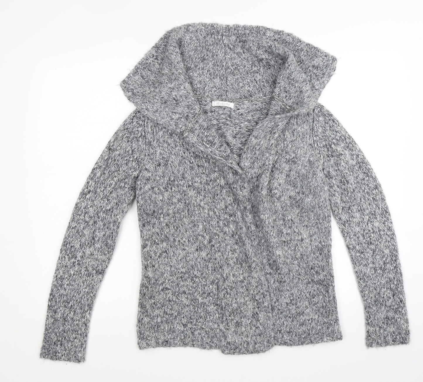 Berkertex Womens Grey  Knit Cardigan Jumper Size 12