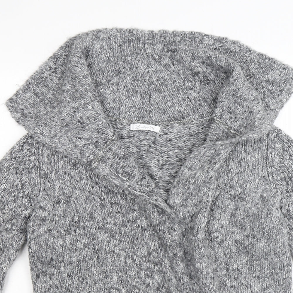Berkertex Womens Grey  Knit Cardigan Jumper Size 12