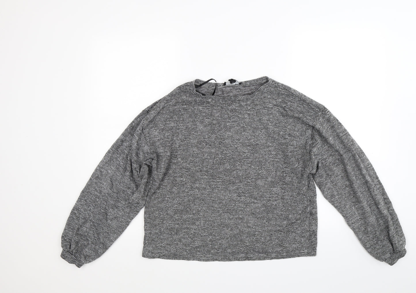 New Look Womens Grey  Knit Pullover Jumper Size M