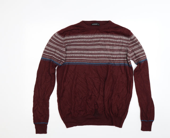 Ceader wood state Mens Red Pullover Jumper Size L