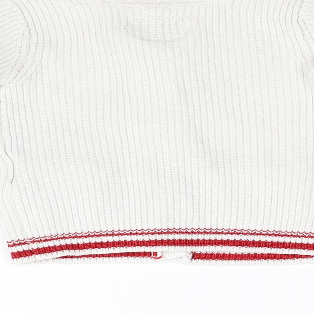 SGMJ Boys White   Cardigan Jumper Size 5 Years